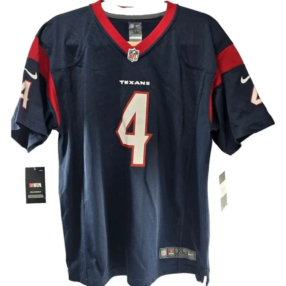 Deshaun Watson #4 Houston Texans NIKE On Field Jersey Youth XL (18/20) NWT